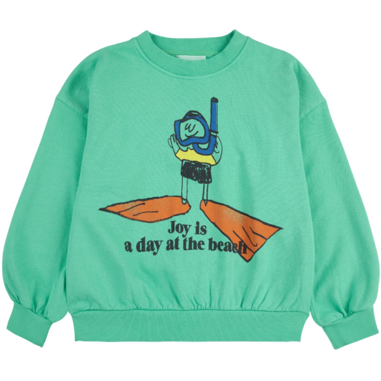 Bobo Choses Ljus Green A Day At The Strand Sweatshirt