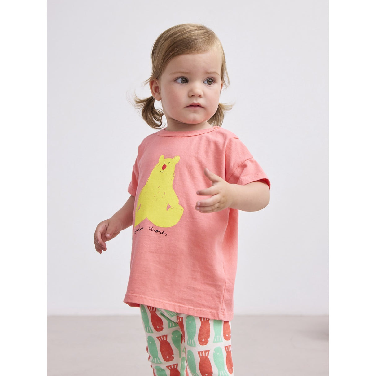 Bobo Choses Coral Pink Hug Me Björn T-Skjorta