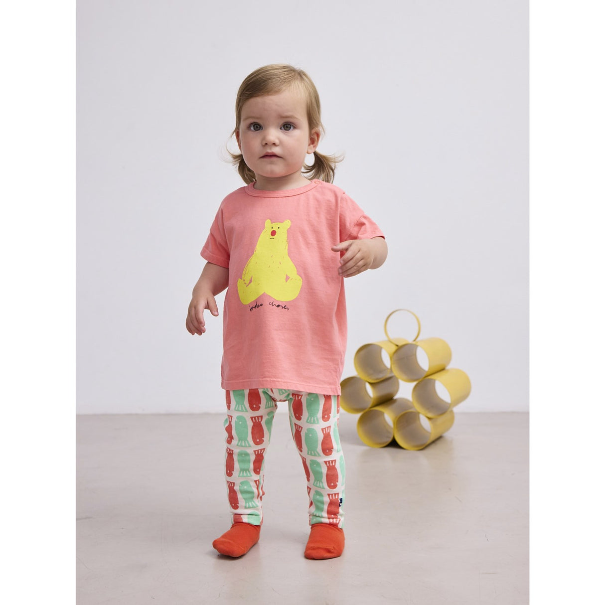Bobo Choses Coral Pink Hug Me Björn T-Skjorta