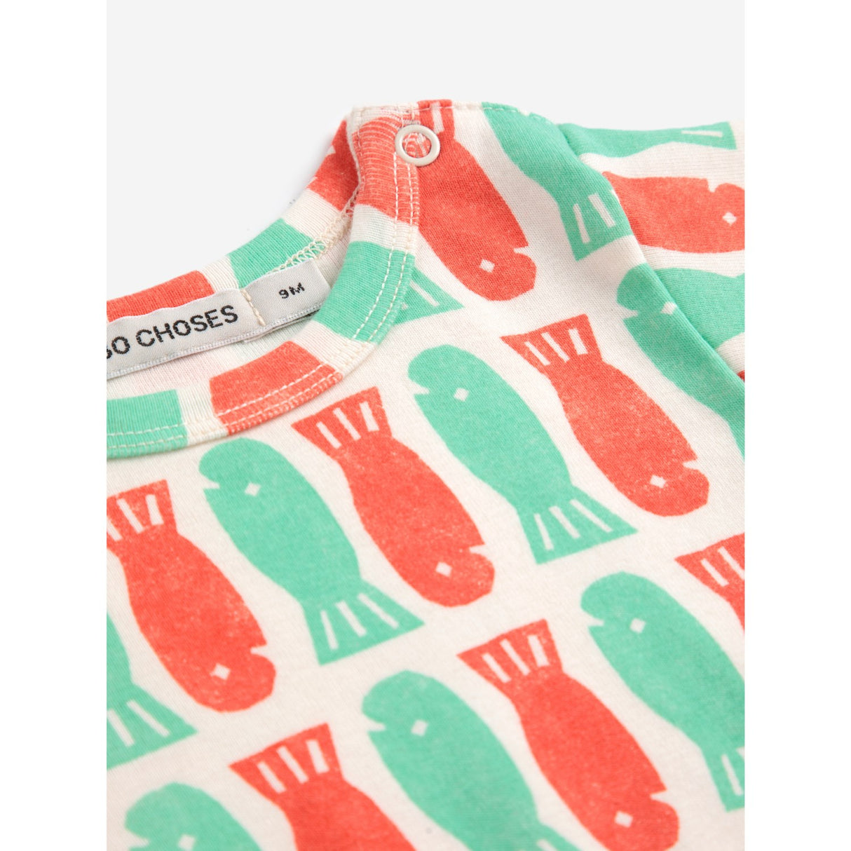 Bobo Choses Offwhite Lucky Fish All Över Body