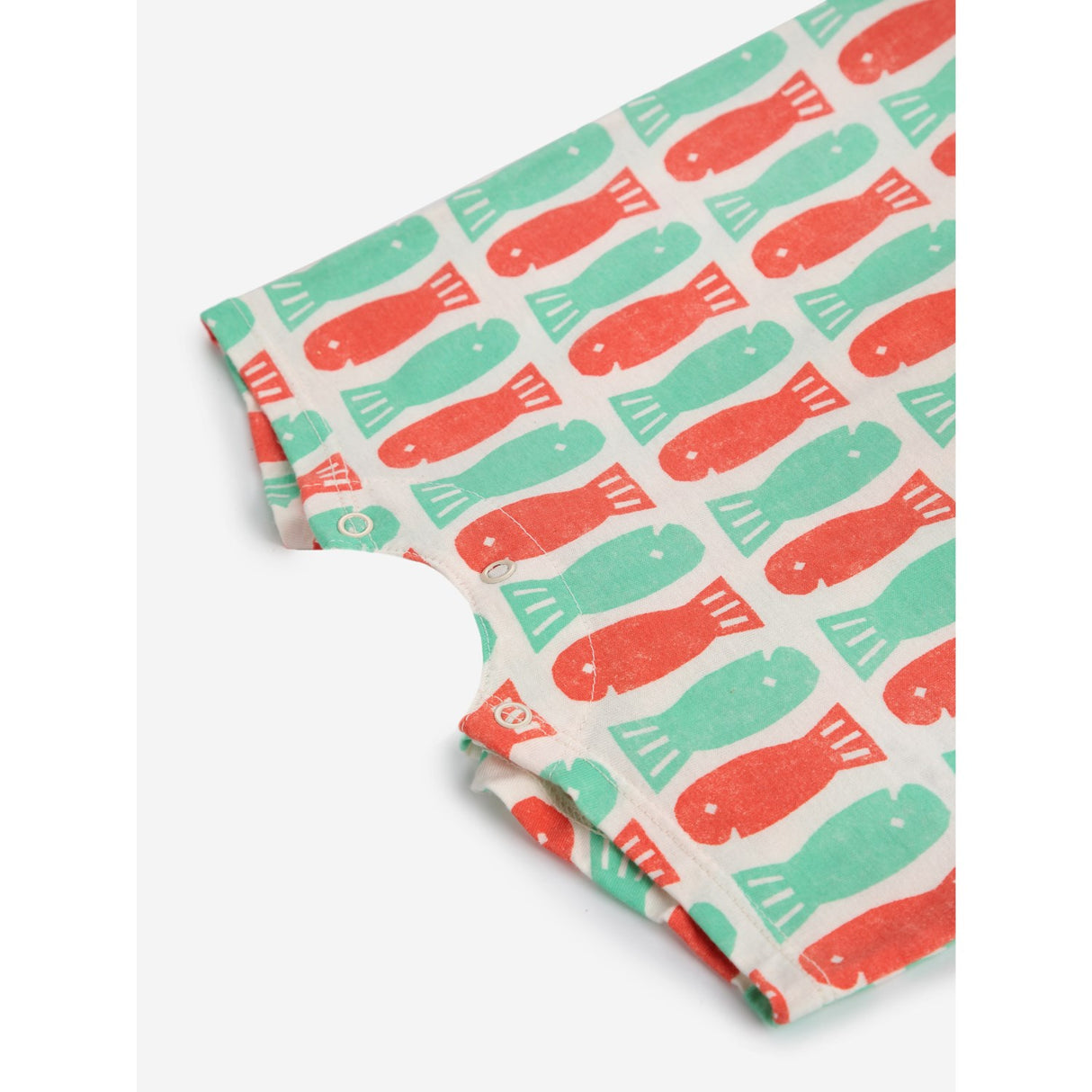 Bobo Choses Offwhite Lucky Fish All Över Playsuit