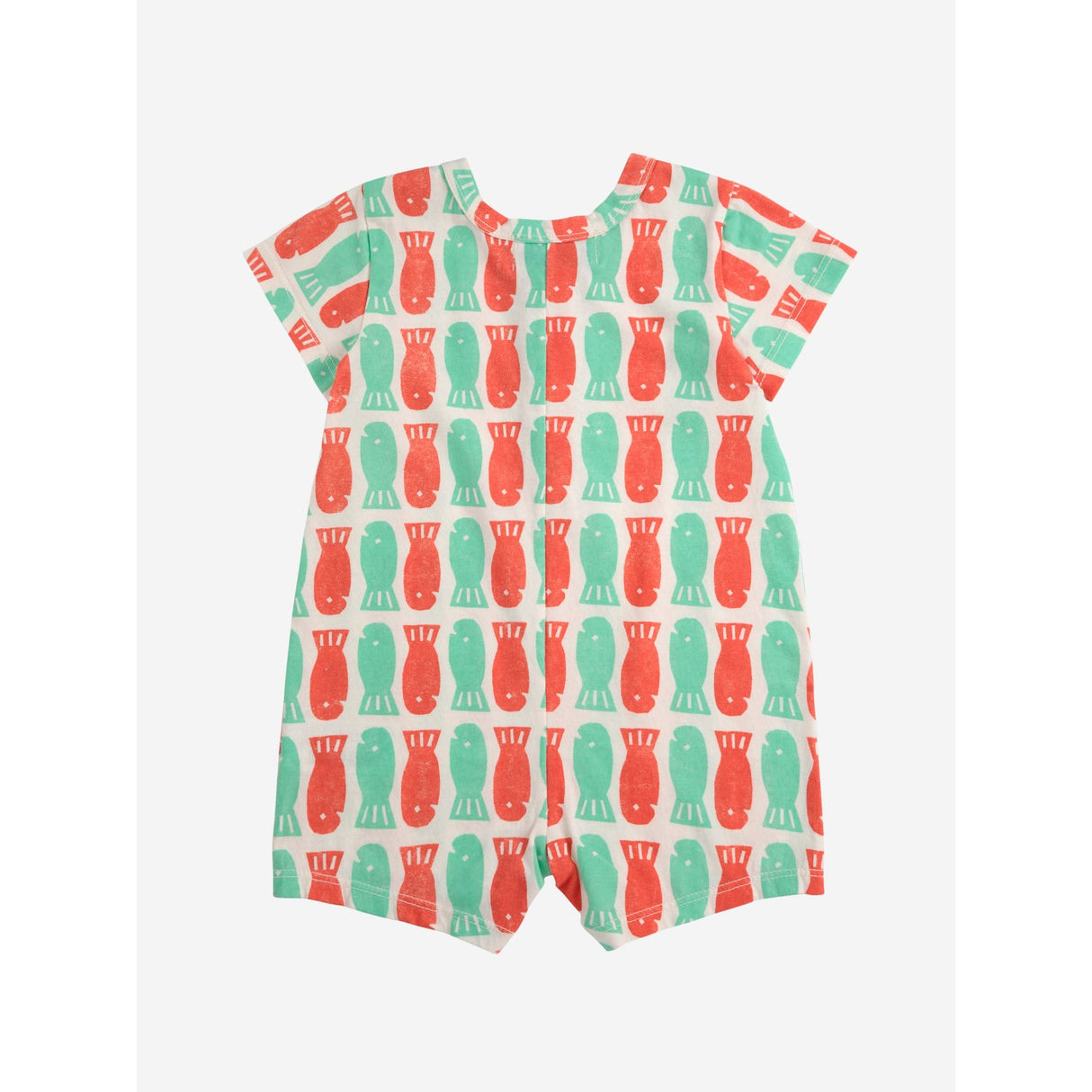 Bobo Choses Offwhite Lucky Fish All Över Playsuit