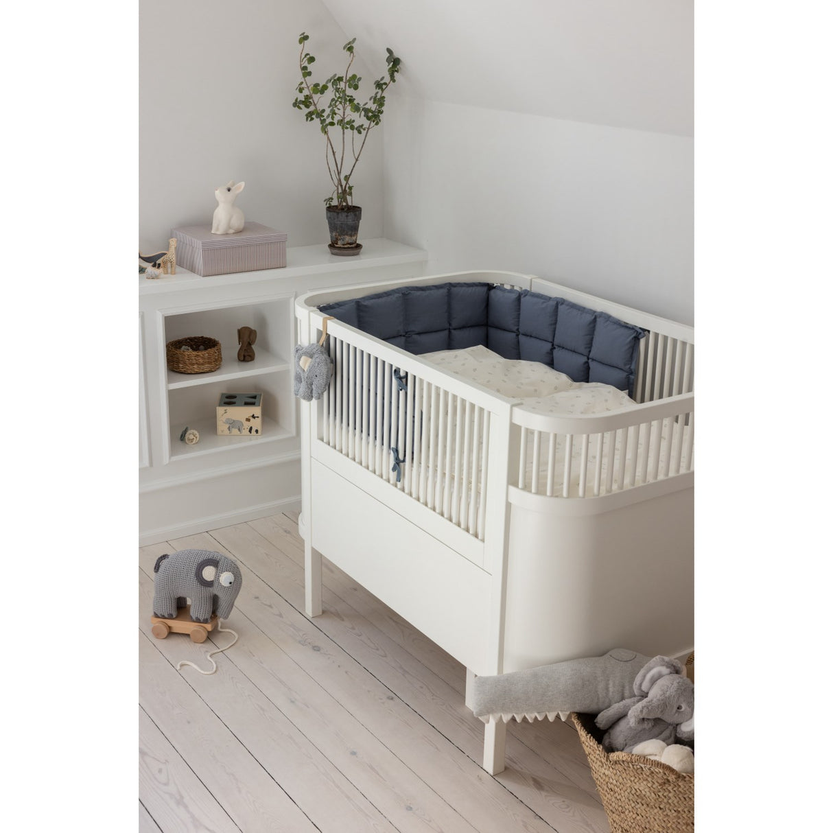 Sebra Forest Lake Blue Sengerand Kapok Halv längd