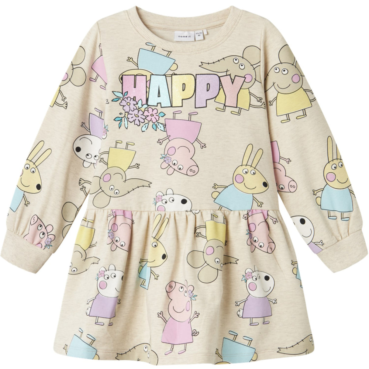 Name It Peyote Melange Fira Peppa Pig Sweat Klänning