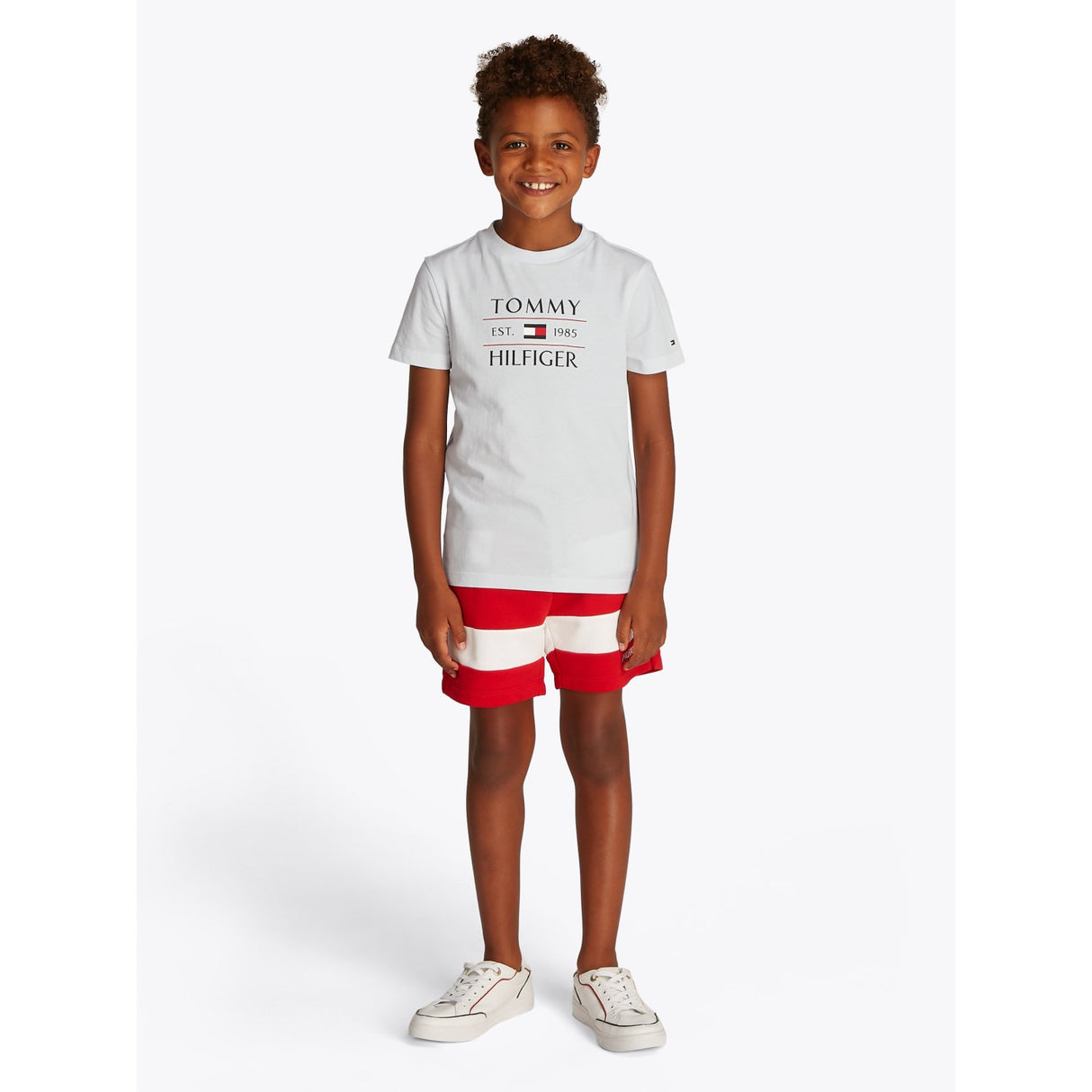 Tommy Hilfiger White Flag Reg T-Skjorta