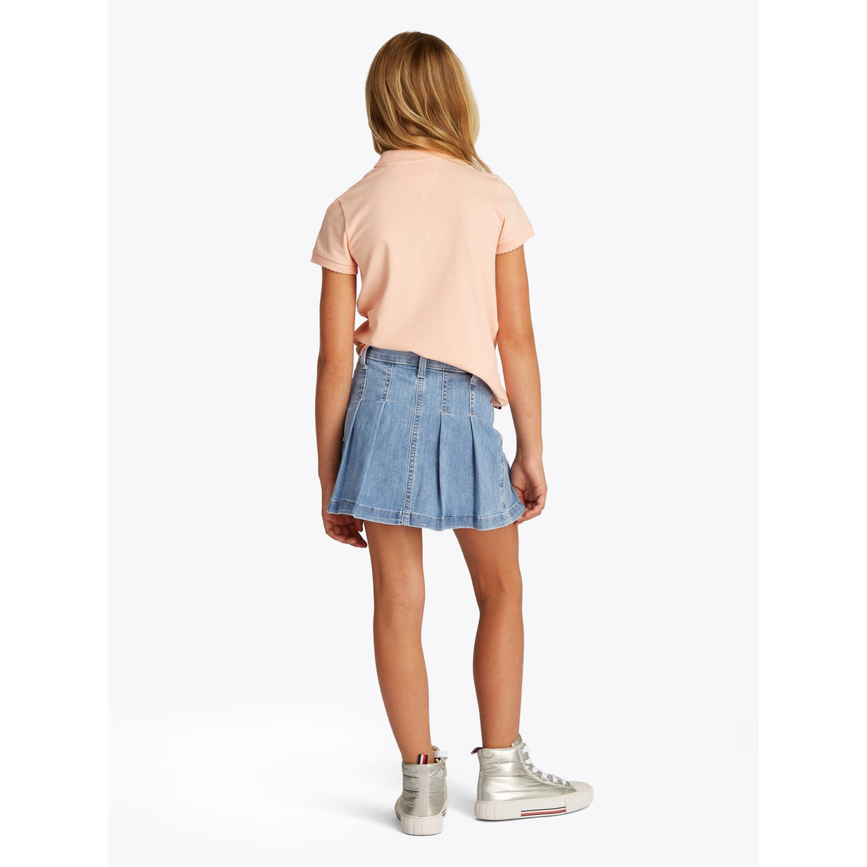 Tommy Hilfiger Drapey Denim Kjol Pleated