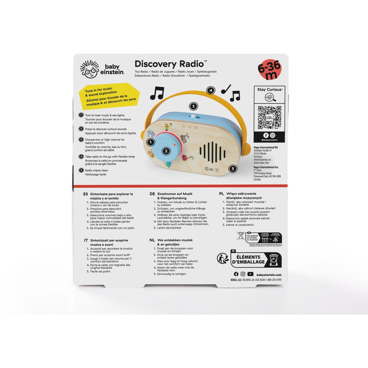 Hape Baby Einstein Læringsradio