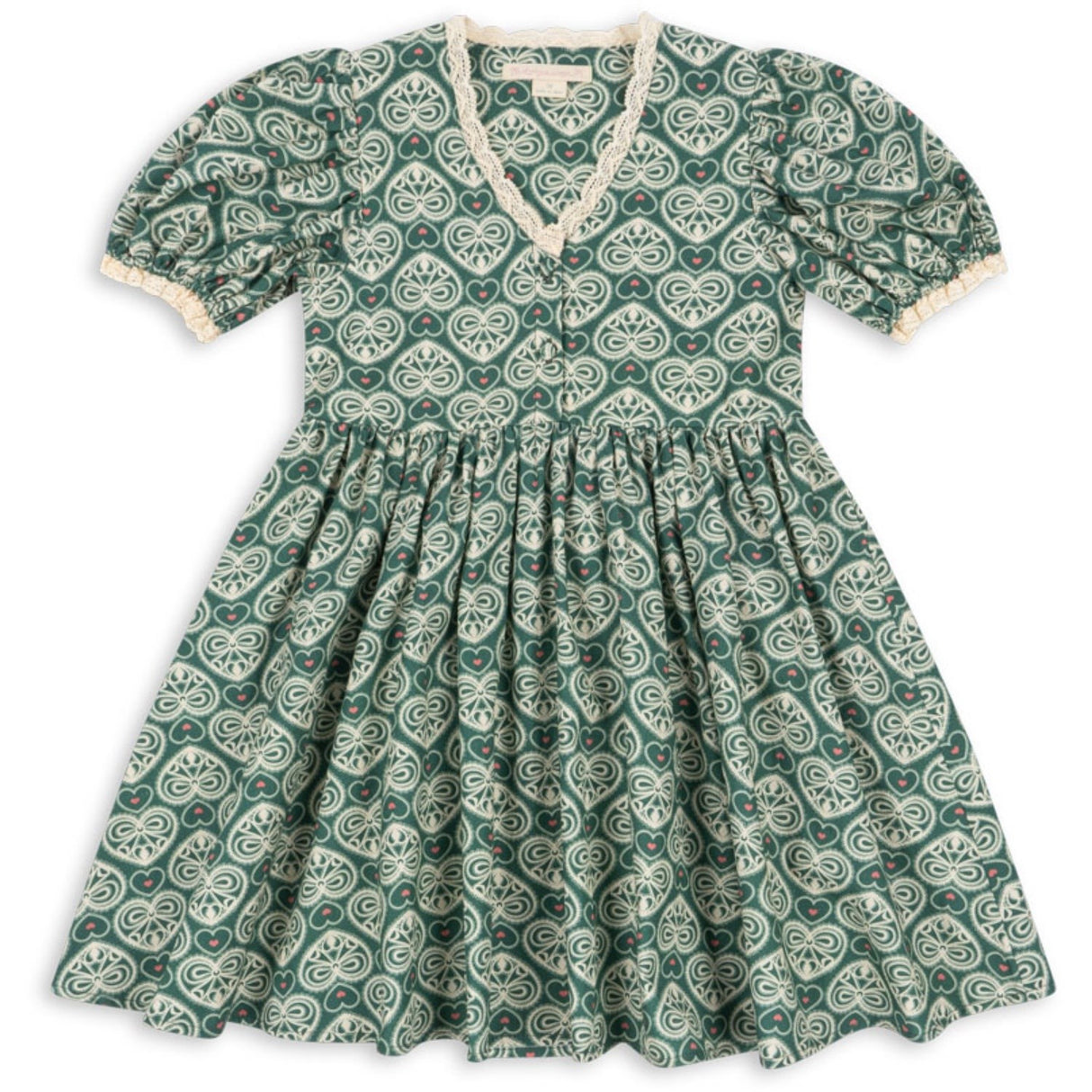 Konges Sløjd Lacy Green Coeur Lace Klänning Gots
