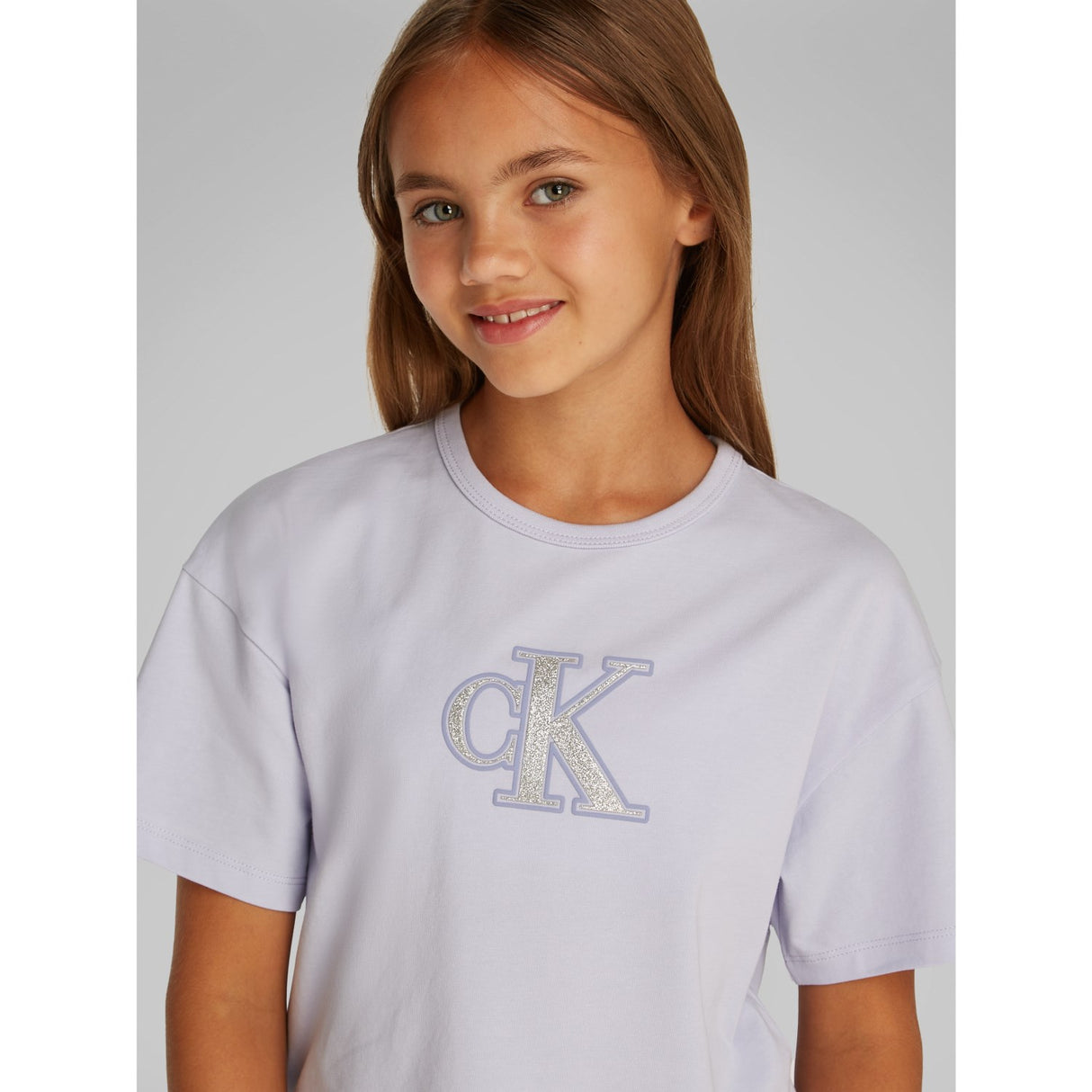 Calvin Klein Purple Heather Metallic Ck T-Shirt