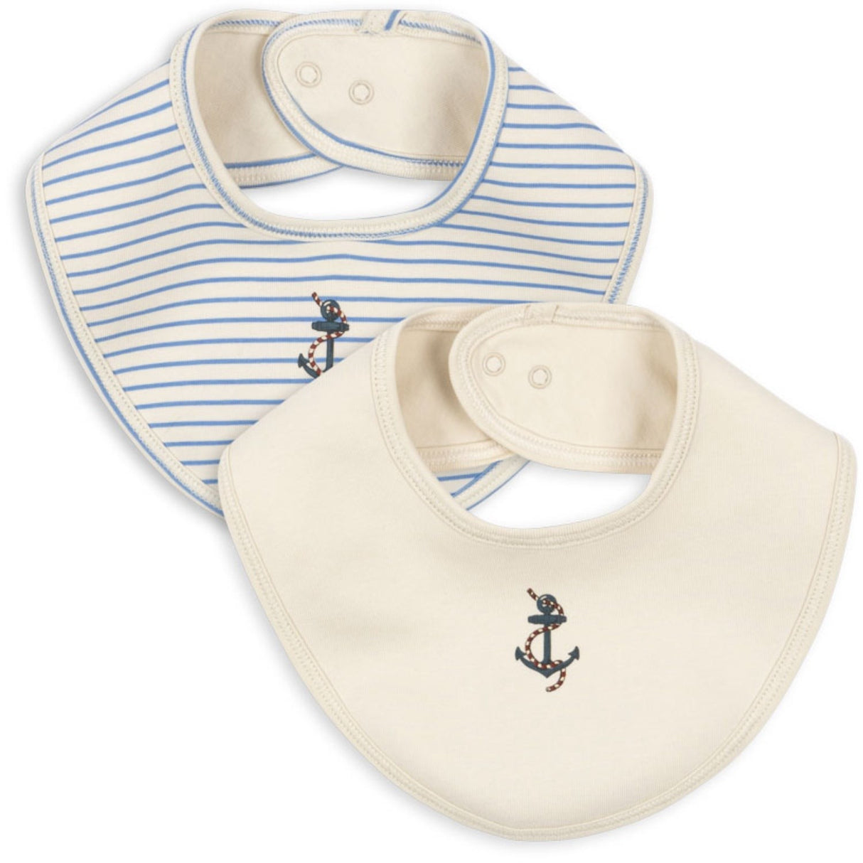 Konges Sløjd Stripe Provence Mix Basic 2 Pack Haklapp