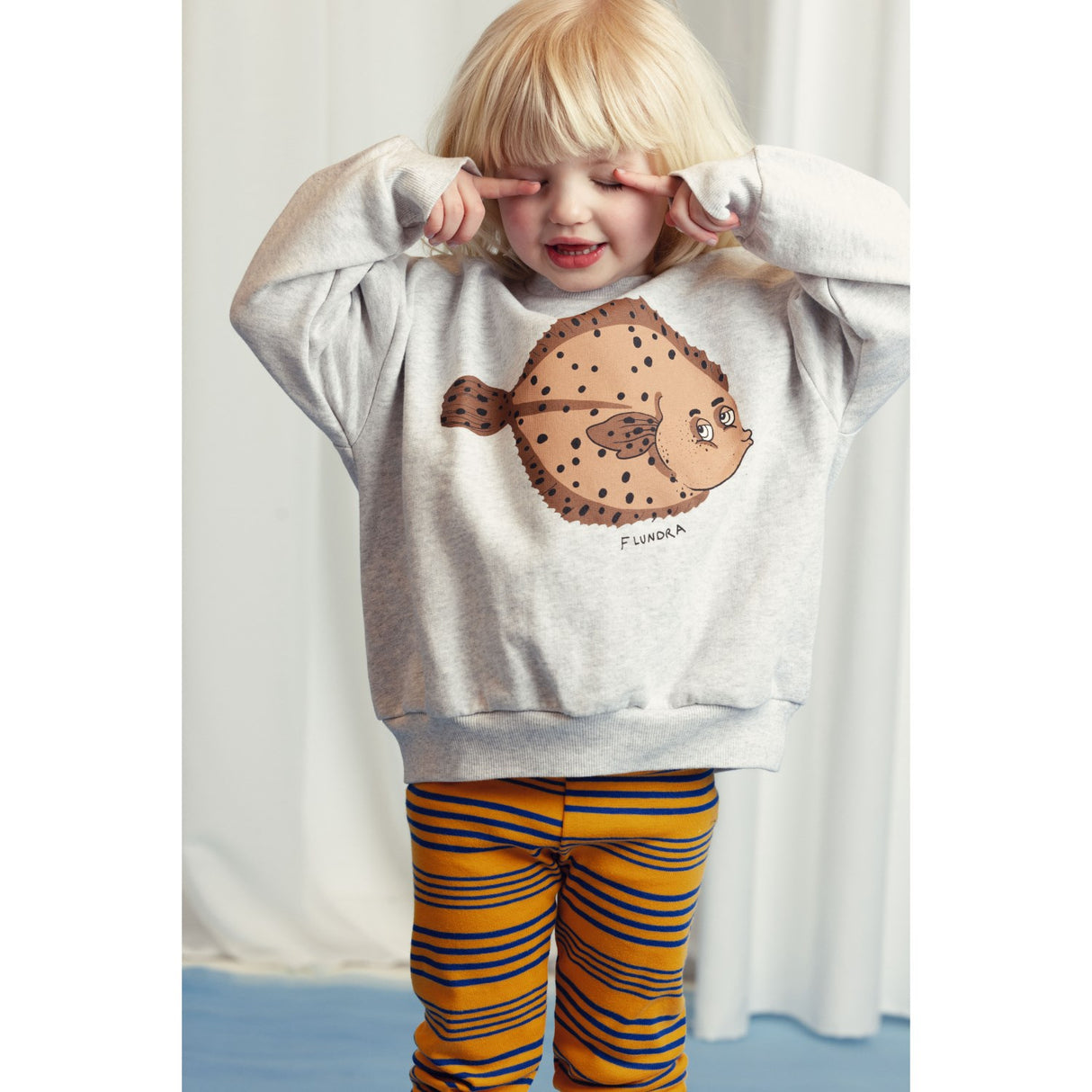 Mini Rodini Grey Melange Flundra Sweatshirt
