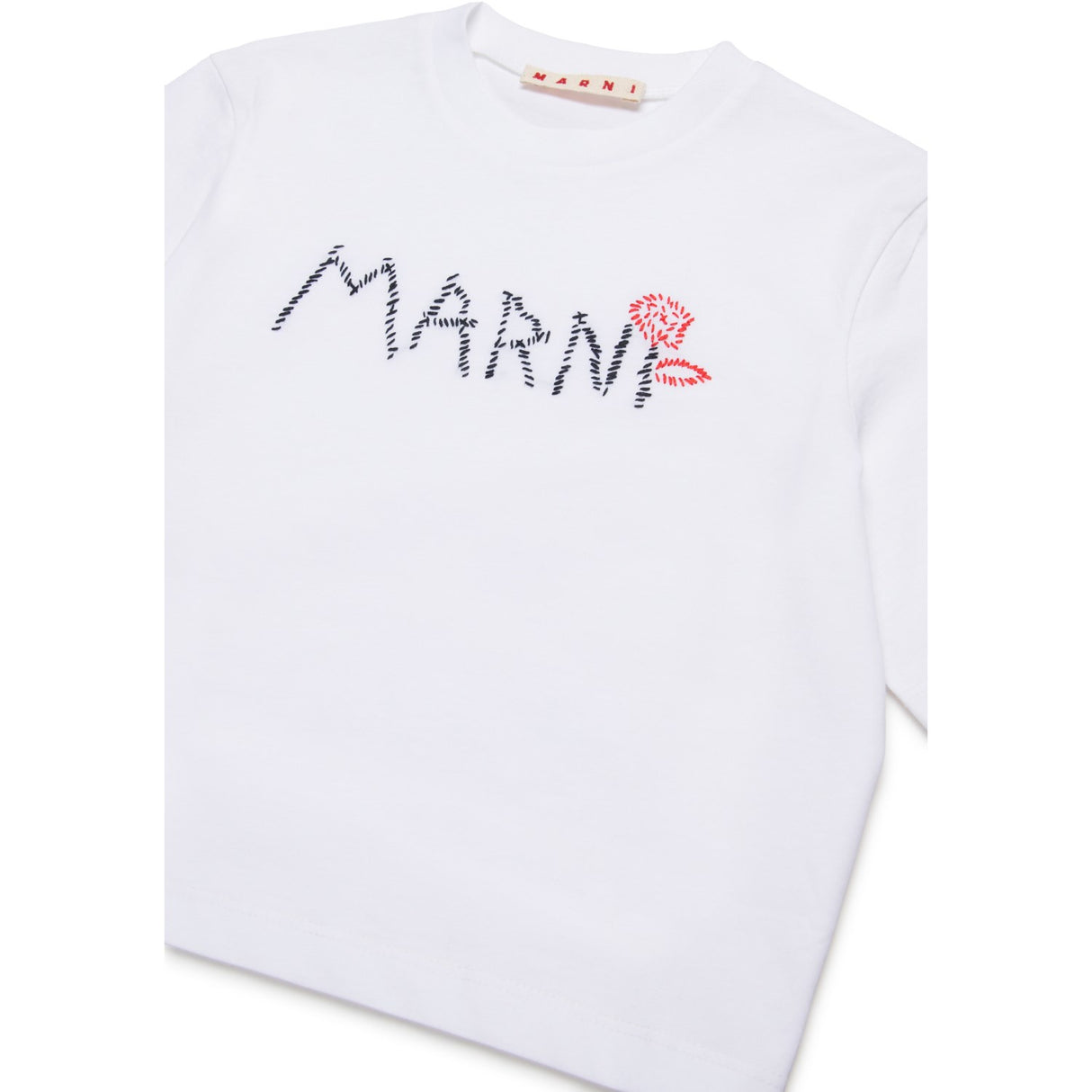 Marni White T-Skjorta