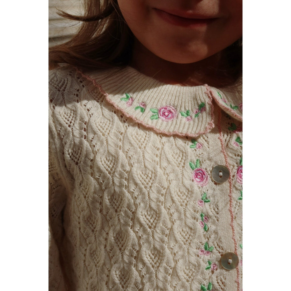 Konges Sløjd Cream Off White Rosier Cardigan