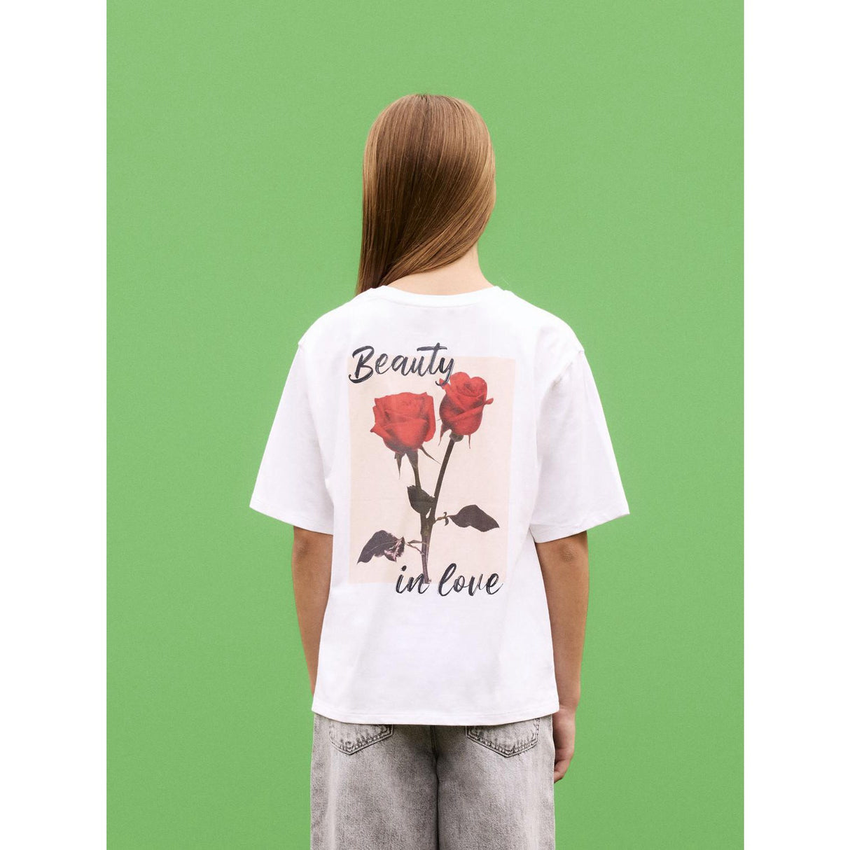 Name It Bright White Delik Regular T-Shirt