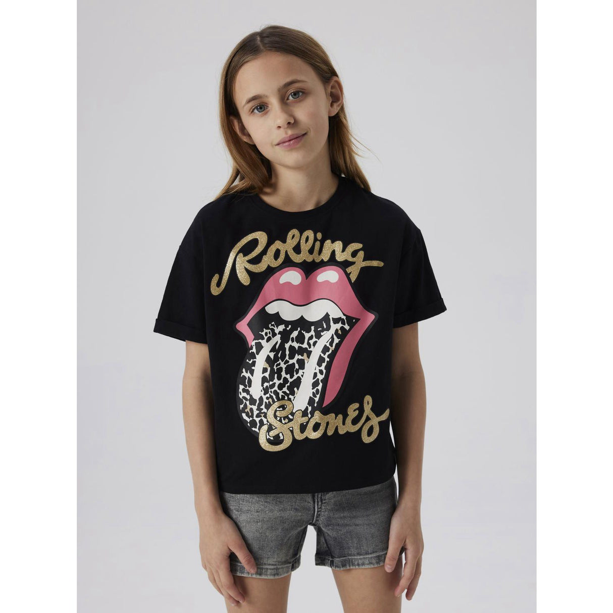 Name It Black Farda Rolling Stones Regular T-Shirt