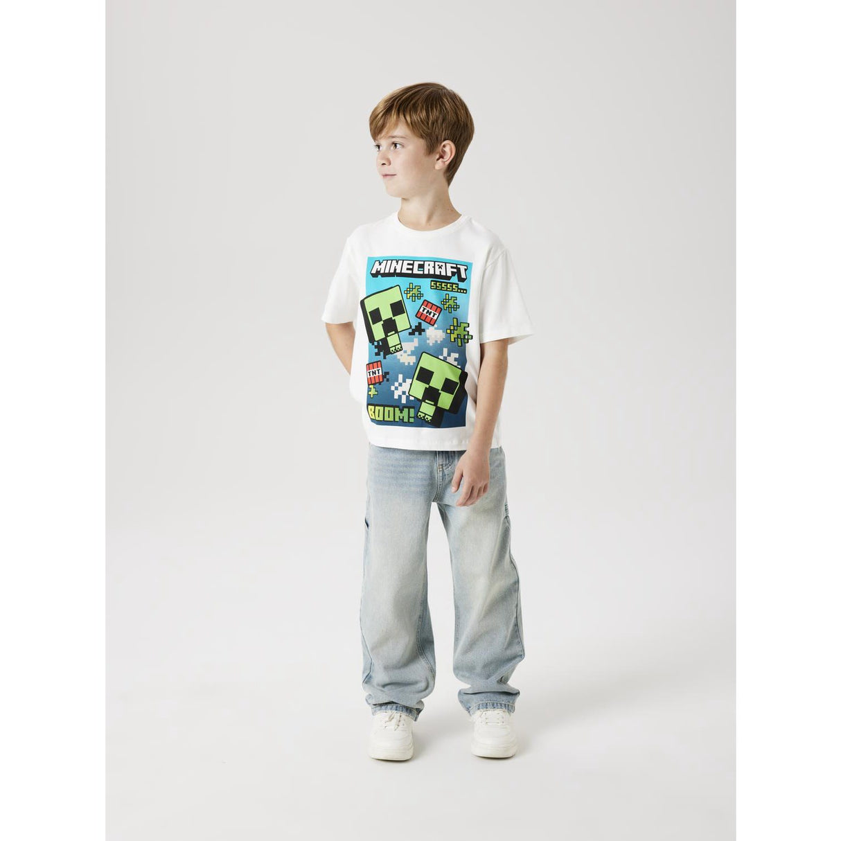 Name It Cloud Dancer Mus Minecraft Regular T-Shirt Noos