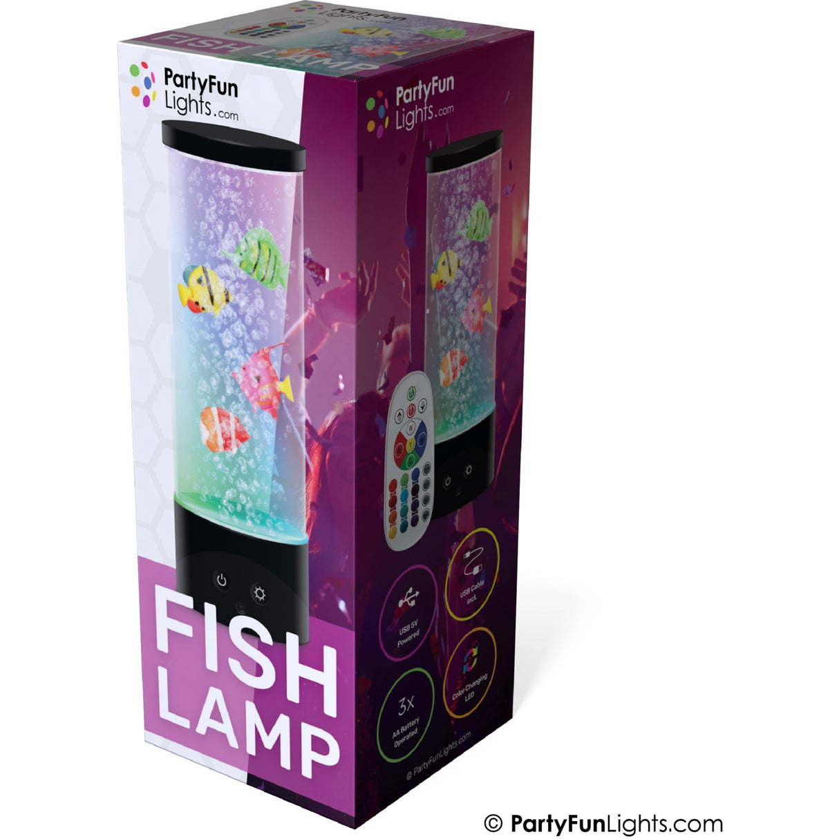Party Funlight Fiske Lampa med Fjärrkontroll H: 28cm