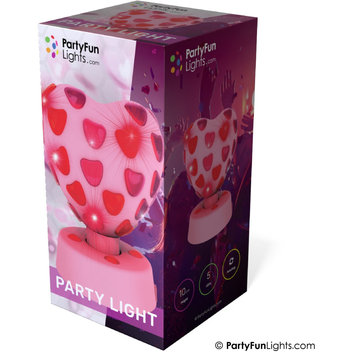 Party Funlight Heart Disco Lampa Ø:15,5cm