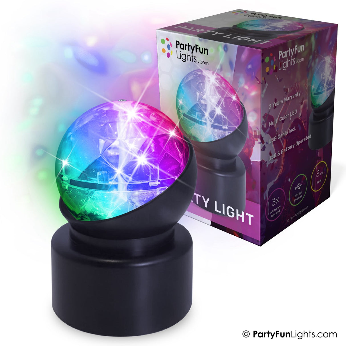 Party Funlight Mini Party Lampa Ø: 8cm