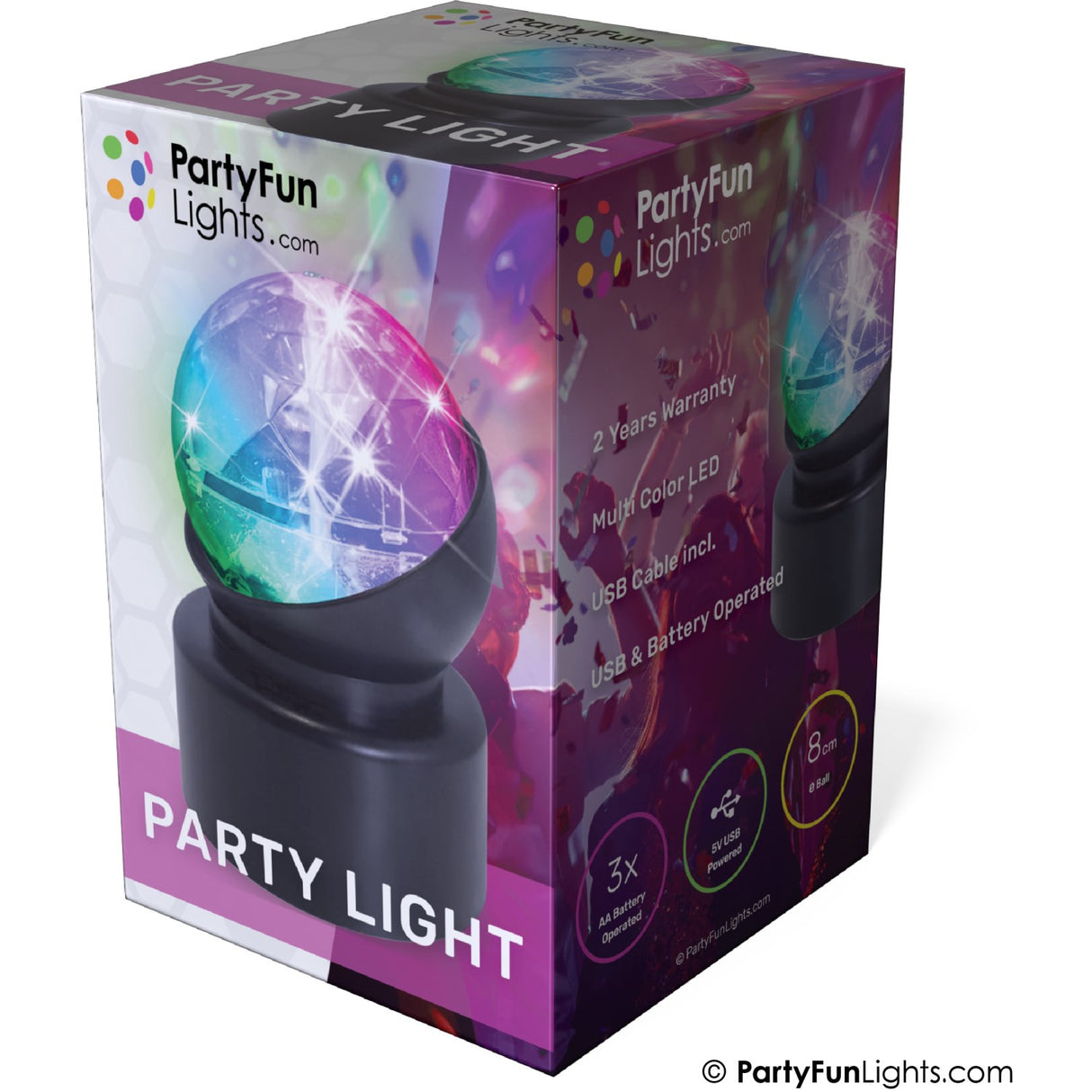 Party Funlight Mini Party Lampa Ø: 8cm