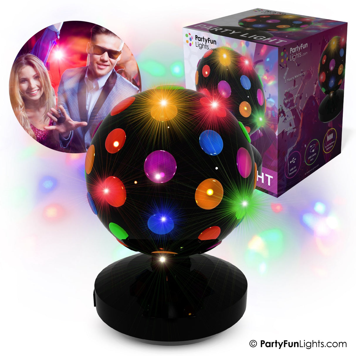 Party Funlight Disco Lampa Ø: 20cm