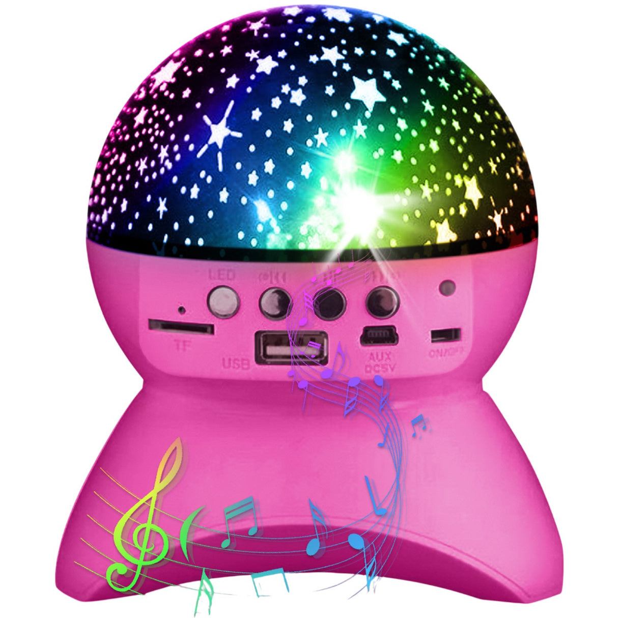 Party Funlight Starry Sky Bluetooth Högtalare - Rosa
