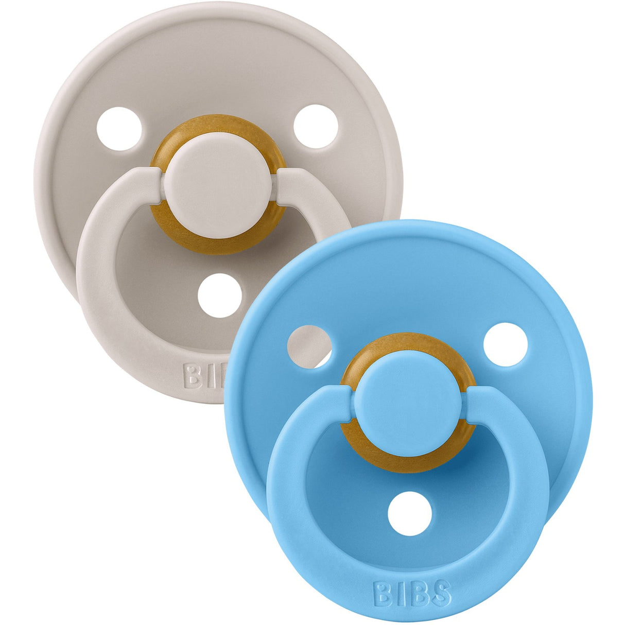 Bibs Mushroom/Breeze Napp Colour 2 Pack Latex