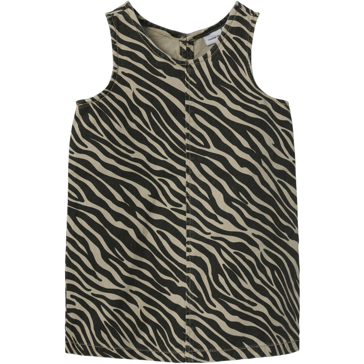 Name It Cement Black Zebra Zebra Twill Spencer Klänning