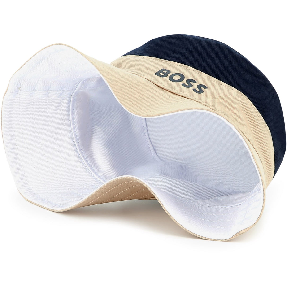 Hugo Boss White Vändbar Bobbare Hatt