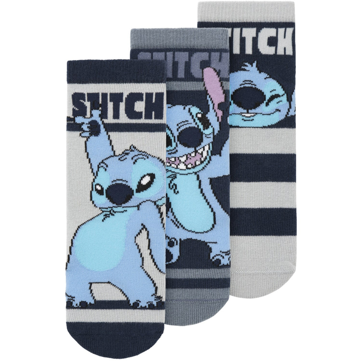 Name It Navy Blazer Ahan Stitch 3-Pack Strumpor