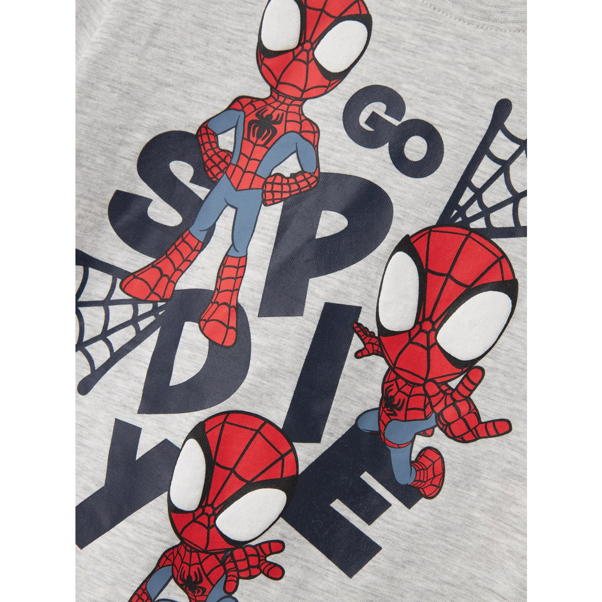 Name It Light Grey Melange Main Spidey Regular T-Shirt