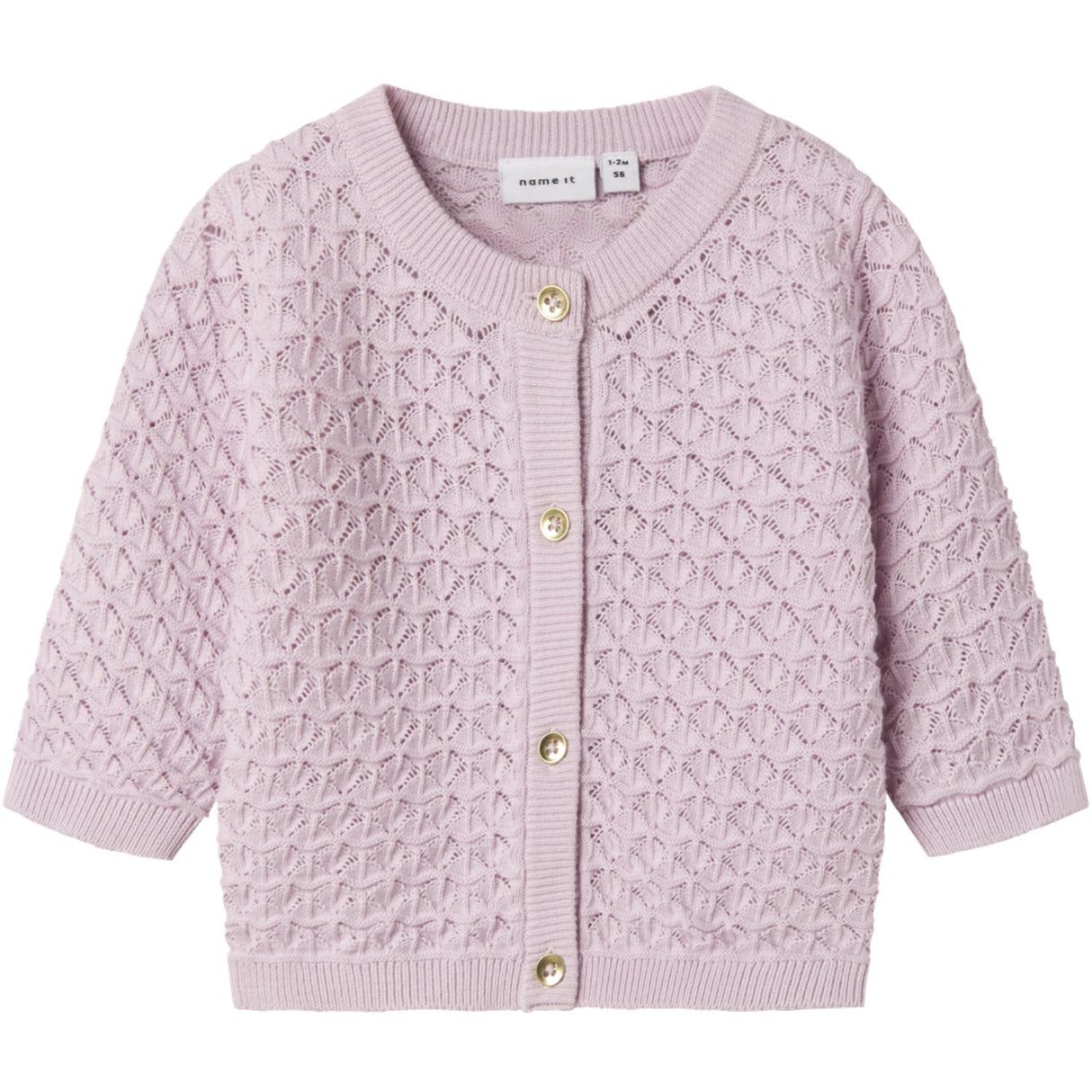 Name It Winsome Orchid Tatine Stickad Cardigan