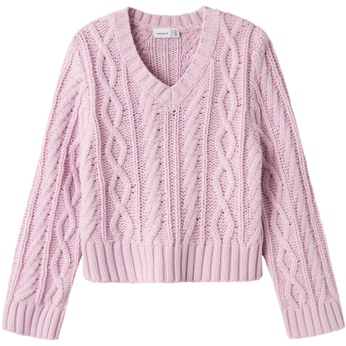 Name It Winsome Orchid Tanna Kort Loose Stickad