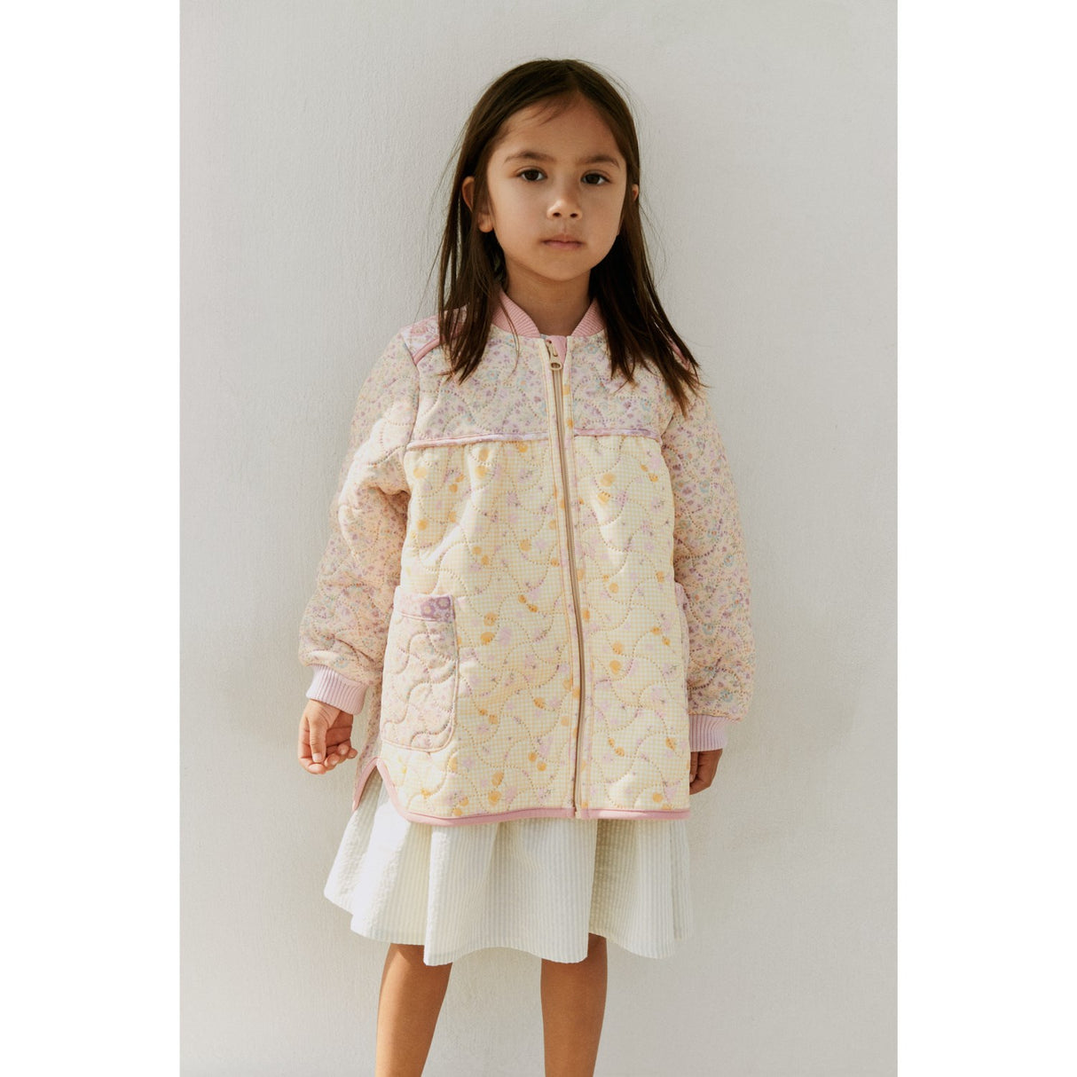 Wheat Pansies Thermo Jacka Liv