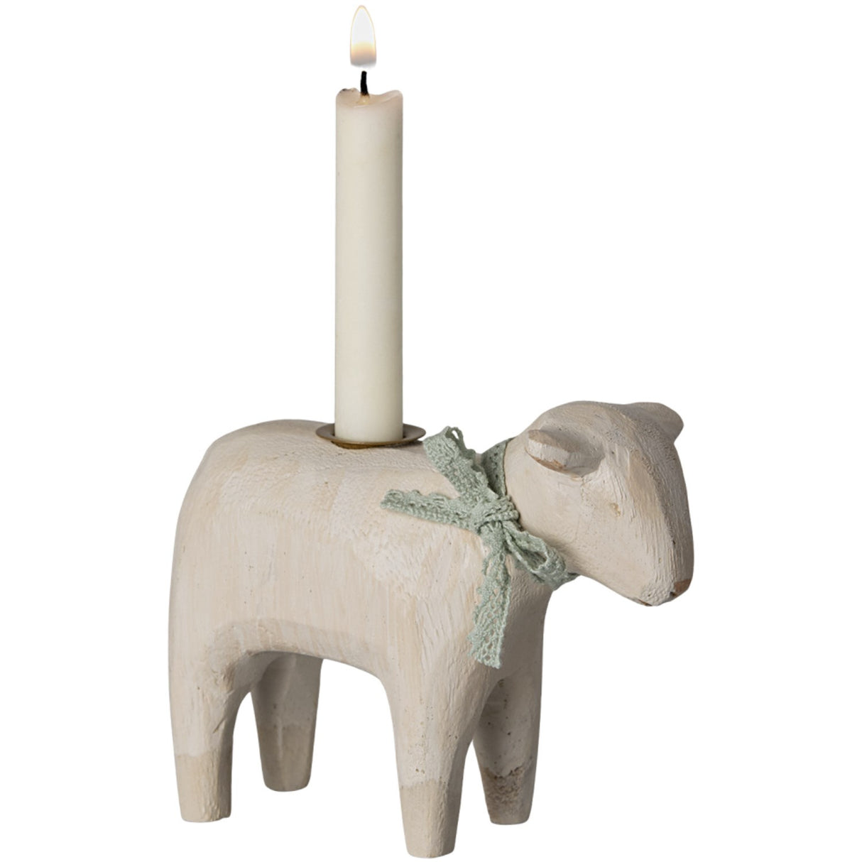 Maileg Candle Holder, Lamb - Mint