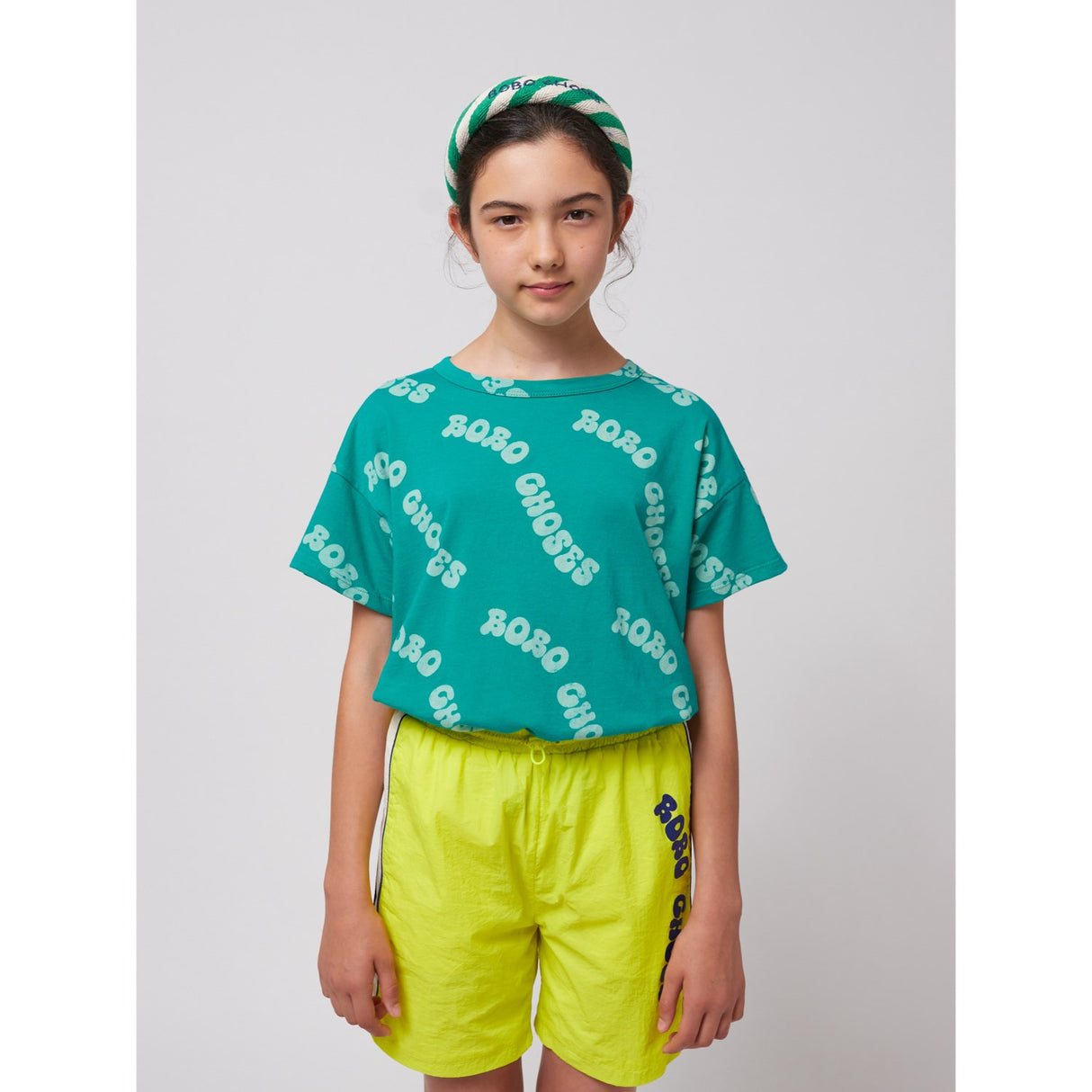 Bobo Choses Ljus Yellow Wavy Bobo Choses Tracksuit Bermuda Shorts