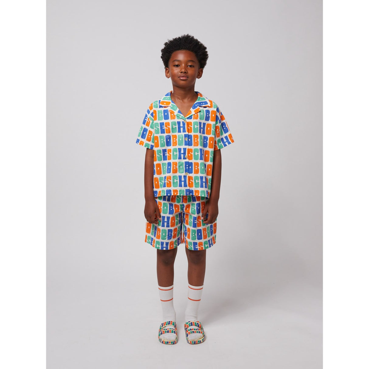 Bobo Choses Offwhite Multicolor Bobo Choses All Över Woven Skjorta