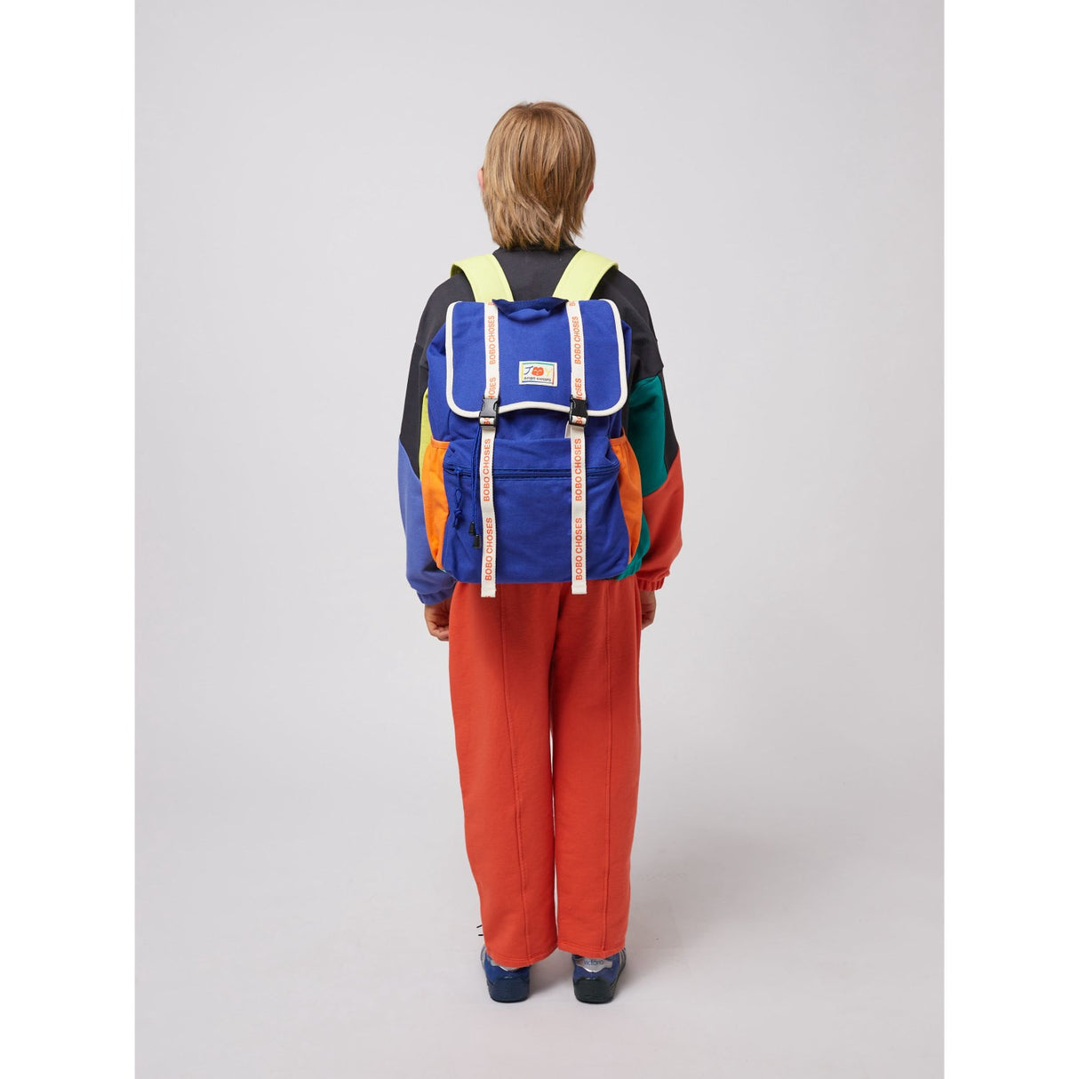 Bobo Choses Blue Smiling Label Ryggsäck