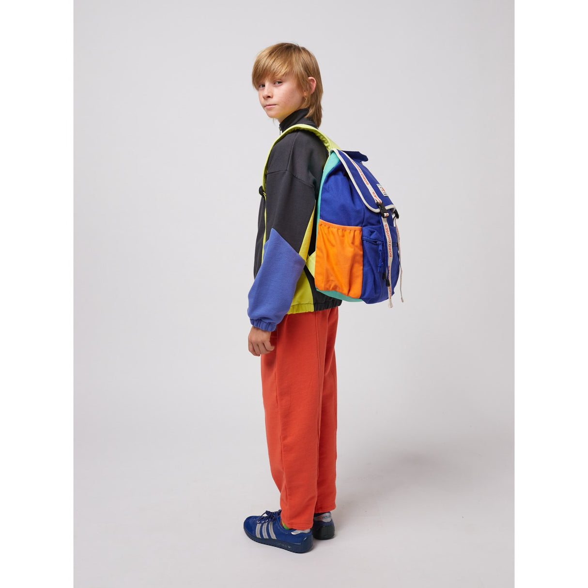 Bobo Choses Blue Smiling Label Ryggsäck