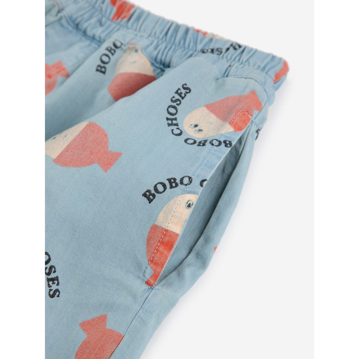 Bobo Choses Ljus Blue Morning Egg All Över Woven Bermuda Shorts
