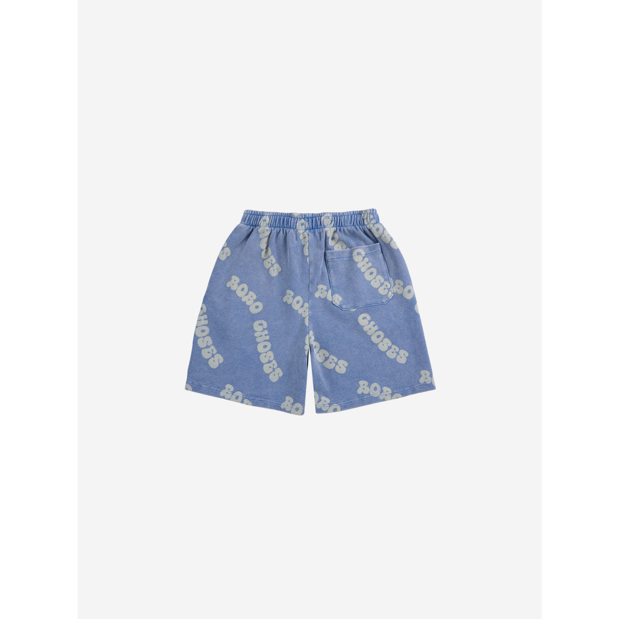 Bobo Choses Blue Wavy Bobo Choses All Över Waffle Bermuda Shorts