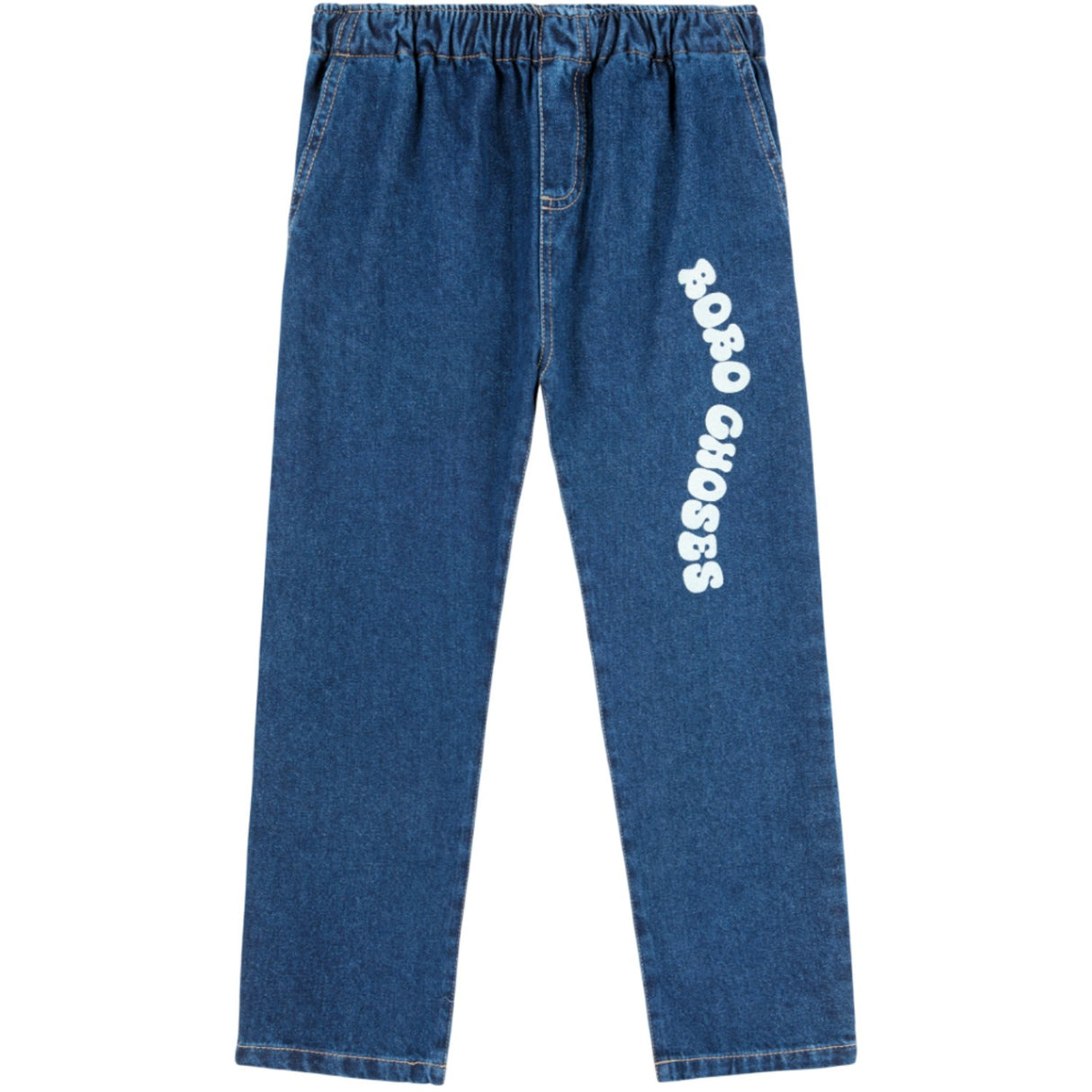 Bobo Choses Blue Wavy Bobo Choses Mid Denim Byxor