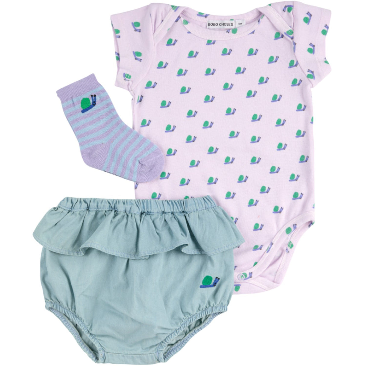 Bobo Choses Lavender Funny Snail Presentset