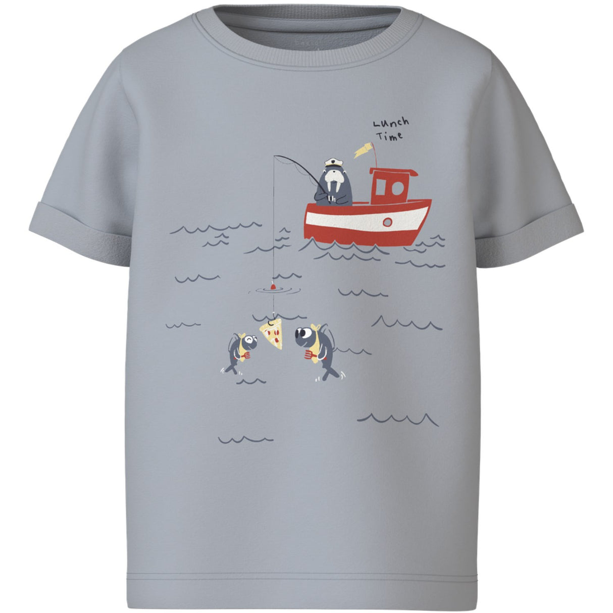 Name It Pearl Blue Lunch Time Vux T-Shirt