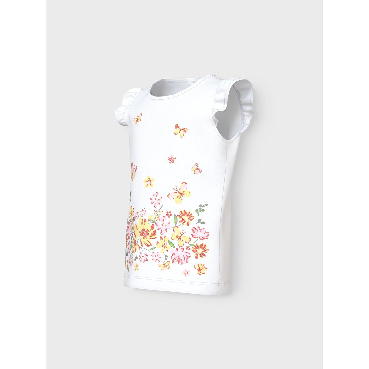 Name It Bright White Yellow Flower Vayana Capsl Topp