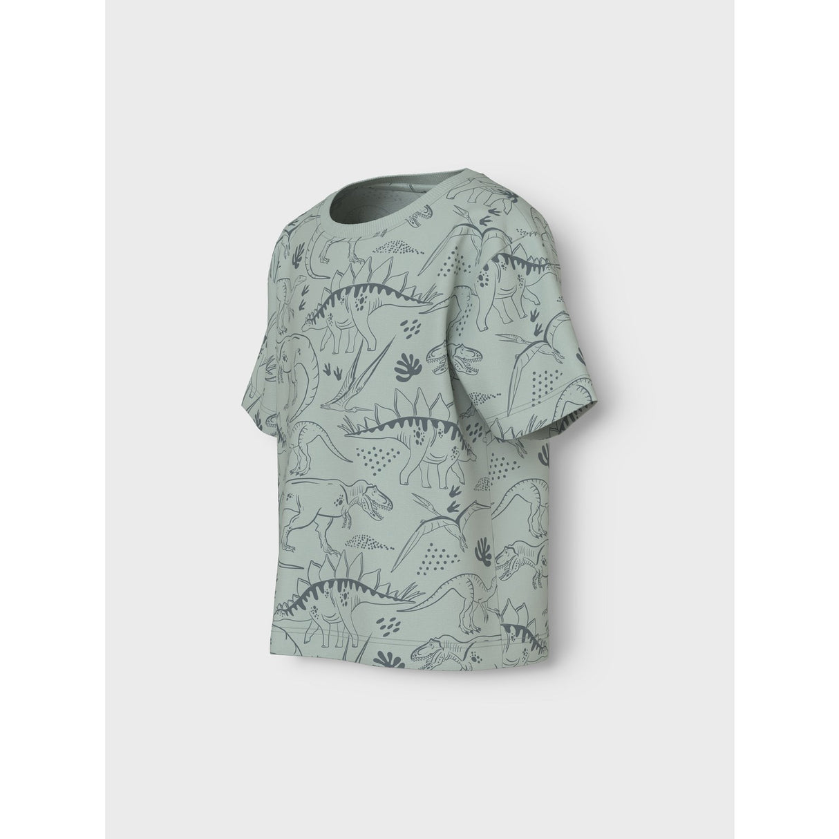 Name It Aqua Gray Tone Dino Valther Regular T-Shirt