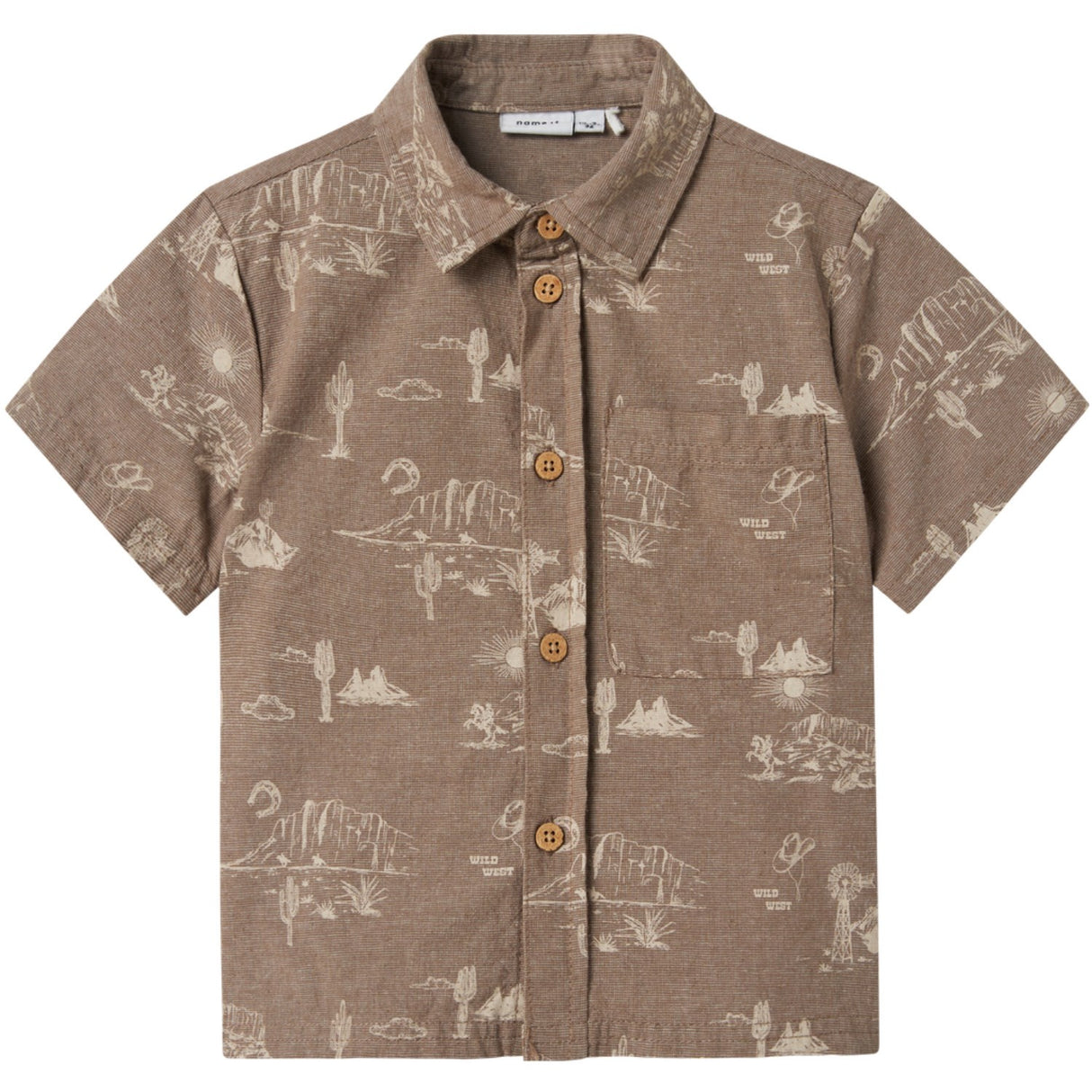 Name It Walnut Hestern Regular Skjorta