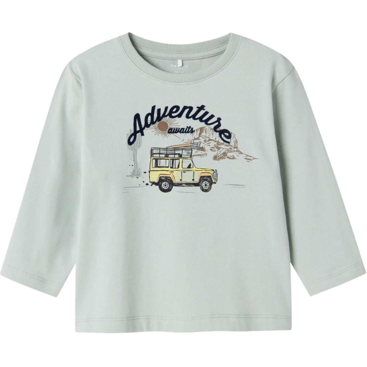 Name It Aqua Gray Hako Regular Blus