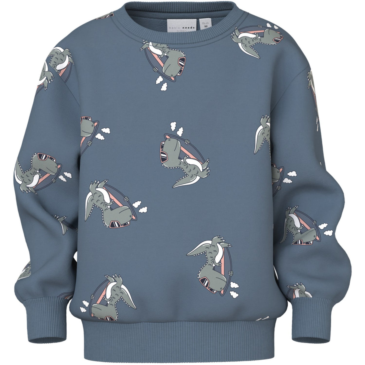 Name It Blue Mirage Dino Surf Vermo AOP Regular Sweatshirt