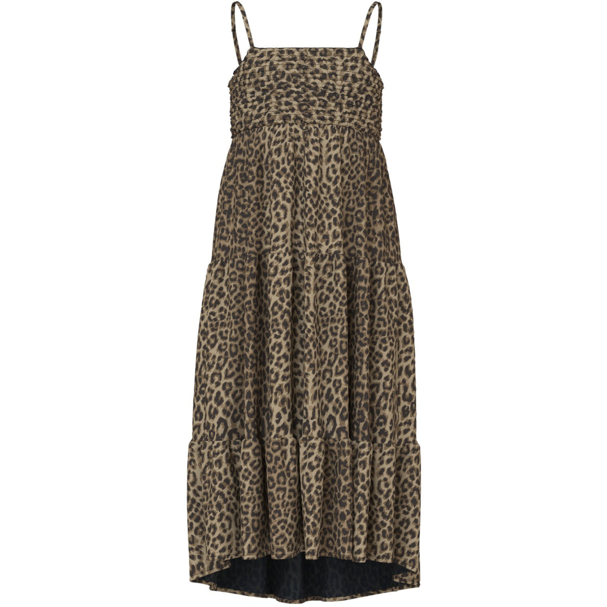 Name It Black Leopard AOP Vinaya Rem Maxi Klänning